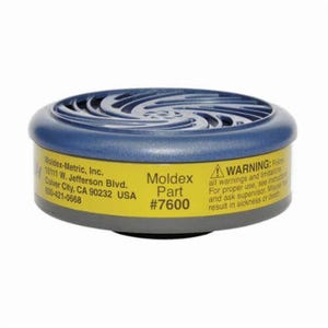Moldex® 7600 Chemical Cartridge, Use with 7600 Multi-Gas/Vapor Smart® Assembled Respirators, N95/R95/P100 Filter Class