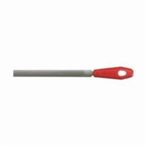 Nicholson® 21745N Hand File, Half-Round, 8 in Length, Bastard Double Cut Type, Coarseness of Cut: American Pattern, 0.22 in Thickness, Tang