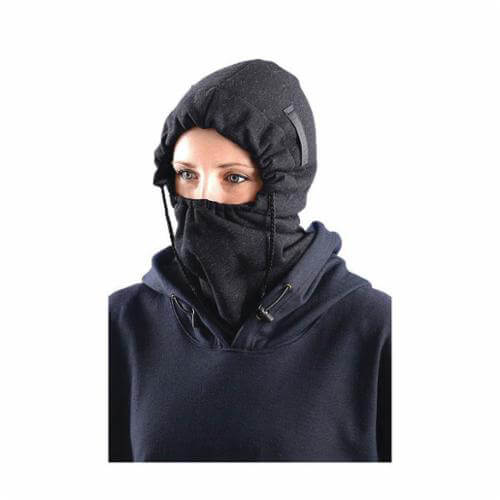 OccuNomix 1070FR-06 3-in-1 Premium Flame Resistant Balaclava, Universal, Black, Nomex®/Kevlar® Blend, Hook and Loop Closure