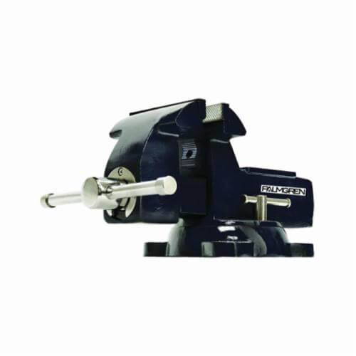 Palmgren® 9629746 Combination Bench and Pipe Vise, Serrated Jaw, 7 in Jaw Opening, 6 in W Steel Jaw, 3-3/4 in D Throat