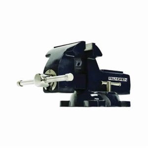 Palmgren® 9629746 Combination Bench and Pipe Vise, Serrated Jaw, 7 in Jaw Opening, 6 in W Steel Jaw, 3-3/4 in D Throat