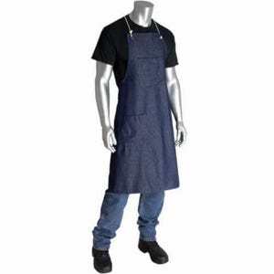 PIP® 200-012 Bib Apron, Cotton Denim, 38 in L x 28 in W