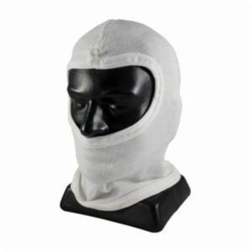 PIP® 202-102 Double Layer Flame Resistant Balaclava, Universal, White, 15-1/2 in L, Nomex®, Full Face Closure