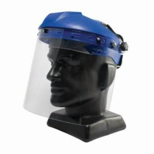 PIP® 251-01-7206 Universal Fit Safety Visor, Clear, Polycarbonate, 9 in H x 15-1/2 in W x 0.06 in Thick Visor, Specifications Met: ANSI Z87.1+