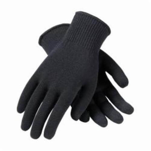 PIP® 41-130L Lightweight Gloves, Cold Weather, Ambidextrous/Seamless Style, L, Wool Palm, 13 ga Merino® Wool, Black, Knit Wrist Cuff, Wool Lining