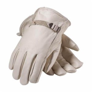 PIP® 68-158/M Superior Grade General Purpose Gloves, Drivers, M, Top Grain Cowhide Leather Palm, Top Grain Cowhide Leather, Natural