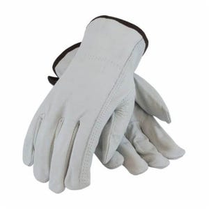 PIP® 68-163/XXL Regular Grade General Purpose Gloves, Drivers, 2XL, Top Grain Cowhide Leather Palm, Top Grain Cowhide Leather, Natural