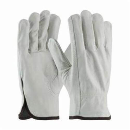PIP® 68-163/XS Regular Grade General Purpose Gloves, Drivers, XS, Top Grain Cowhide Leather Palm, Top Grain Cowhide Leather, Natural, Slip-On Cuff