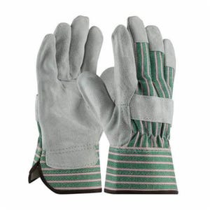 PIP® 83-6563/L Bronze 83-6563 B-Grade General Purpose Gloves, Leather Palm, Gunn Cut with Wing Thumb Style, L