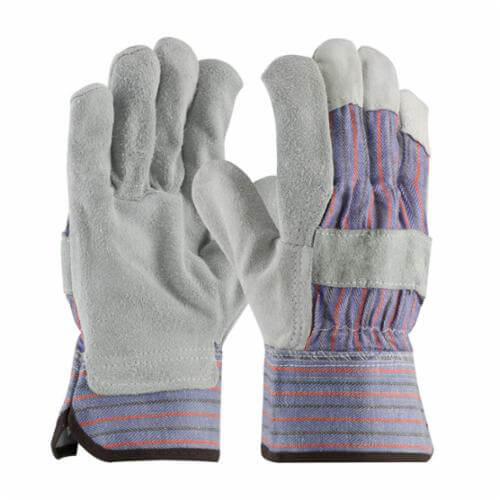 PIP® 84-7532/M Copper 84-7532 B/C-Grade General Purpose Gloves, Leather Palm, Gunn Cut/Full Finger/Wing Thumb Style, M