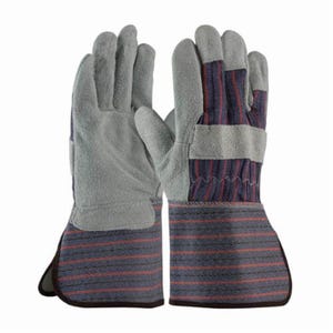 PIP® 84-7632/L Copper 84-7632 B/C-Grade General Purpose Gloves, Leather Palm, Gunn Cut/Full Finger/Wing Thumb Style, L