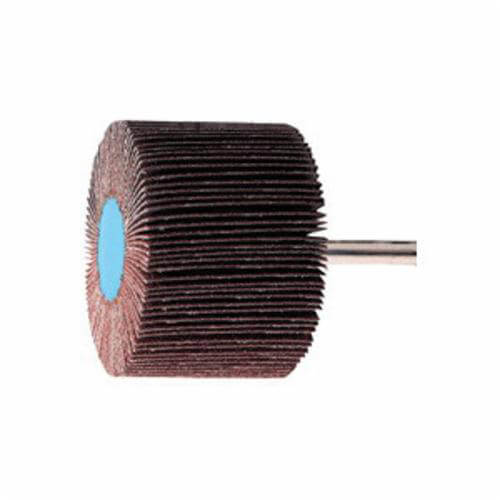 Pferd 45495 Mount Coated Flap Wheel, 3 in dia Wheel, 1 in W Face, 1/4 in dia Shank, 80 Grit, Medium Grade, Silicon Carbide Abrasive