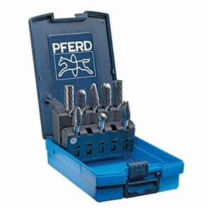 Pferd 26547 Burr Set, Double Cut Cut, 8 pc