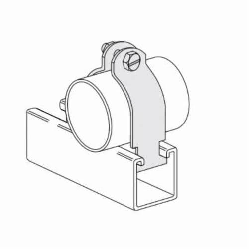 PHD S2009AEG I.P Pipe Clamp, 3 in, 125 lb Load, 3-1/2 in OD, Carbon Steel