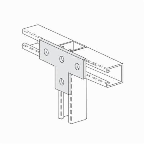 PHD S5035 EG Flat Tee plate, 4 Holes, 5-3/8 in L x 3-1/2 in W, Carbon Steel