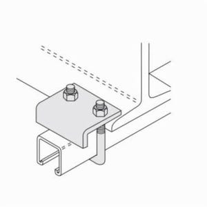 PHD S7070 EG Beam Clamp, 3/4 in Thick, 1200 lb Load, Low Carbon Steel