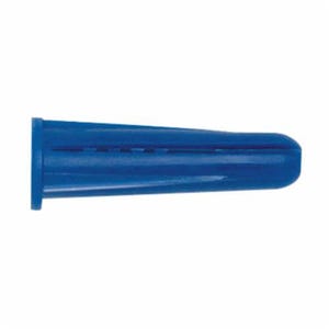 DeWALT® 7579 Bantam Plug™ Light Duty Wall Anchor, 1/4 in Drill, #10-12 Screw, 1 in OAL, Plastic