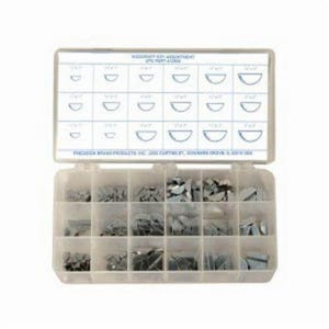 Precision Brand® 12940 Woodruff Key Assortment, 250 pc, Steel, Zinc Plated