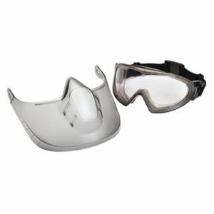 Pyramex® GG504TSHIELD Protective Goggles with (2) Disposable Tear Off Visors and Faceshield, Anti-Fog/Anti-Scratch Lens