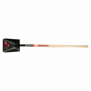 Razor-Back® 44124 Square Point Shovel with Tab Socket, Steel Blade, 48 in Handle Length, Hardwood Handle