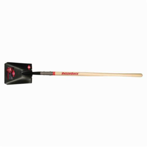 Razor-Back® 44363 Square Point Shovel with Tab Socket, Steel Blade, 48 in Handle Length, Hardwood Handle
