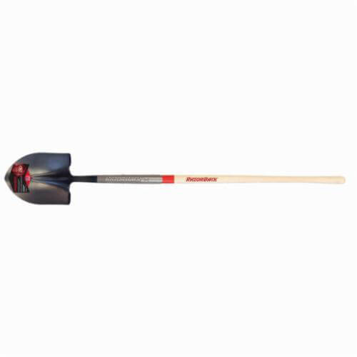 Razor-Back® SuperSocket® 45530 Round Point Shovel, Steel Blade, 48 in Handle Length, Hardwood Handle