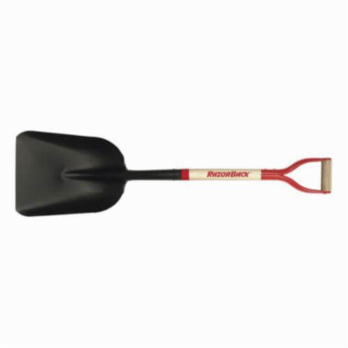 Razor-Back® 50139 Eastern Pattern Scoop Shovel, Steel Blade, 30 in Handle Length, Hardwood Handle