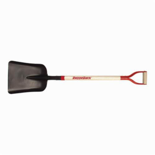 Razor-Back® 79809 Eastern Pattern Scoop Shovel, Steel Blade, 29 in Handle Length, Hardwood Handle