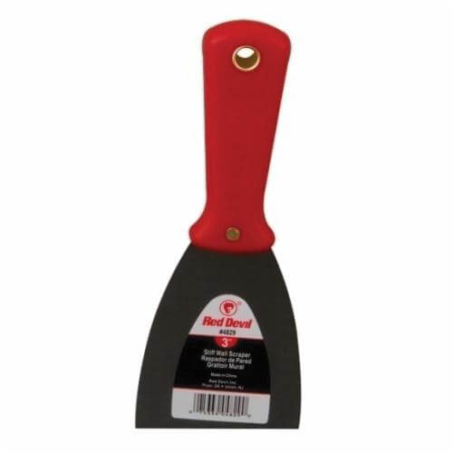 Red Devil® 4829 4800 Wall Scraper, High Carbon Steel Stiff Blade, 3 in W Blade