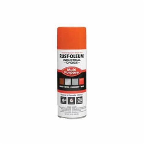 Rust-Oleum® 1653830 1600 System Multi-Purpose Enamel Spray Paint, 12 oz Container, Liquid Form, Safety Orange, 12 to 15 sq-ft/can Coverage
