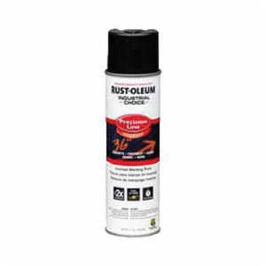 Rust-Oleum® 1675838 M1600 Precision Line Solvent Based Inverted Marking Paint, 17 oz Container, Liquid Form, Black