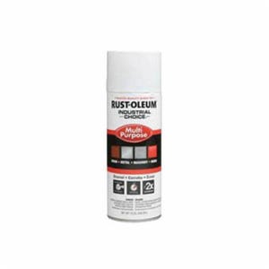 Rust-Oleum® 1690830 1600 System Multi-Purpose Enamel Spray Paint, 12 oz Container, Liquid Form, White, 12 to 15 sq-ft/can Coverage