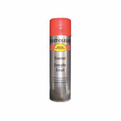 Rust-Oleum® V2163838 V2100 System Enamel Spray Paint, 15 oz Container, Liquid Form, Safety Red, 12 to 20 sq-ft/can Coverage