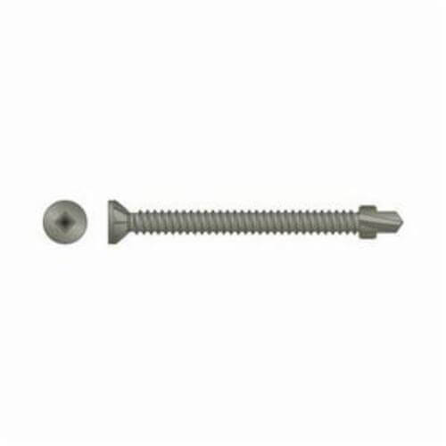 Simpson Strong-Tie® CBSDQ158S Collated Screw, #8-18, 1-5/8 in OAL, Ribbed Flat Head, Square/Undersized Drive, Drill Point