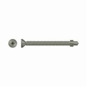 Simpson Strong-Tie® CBSDQ158S Collated Screw, #8-18, 1-5/8 in OAL, Ribbed Flat Head, Square/Undersized Drive, Drill Point