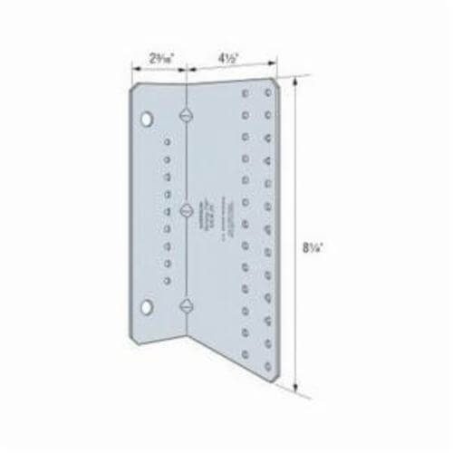 Simpson Strong-Tie® MSJC8.25-R15 Joist Connector, 12 ga, 8-1/4 in L x 4-1/2 in W, Steel