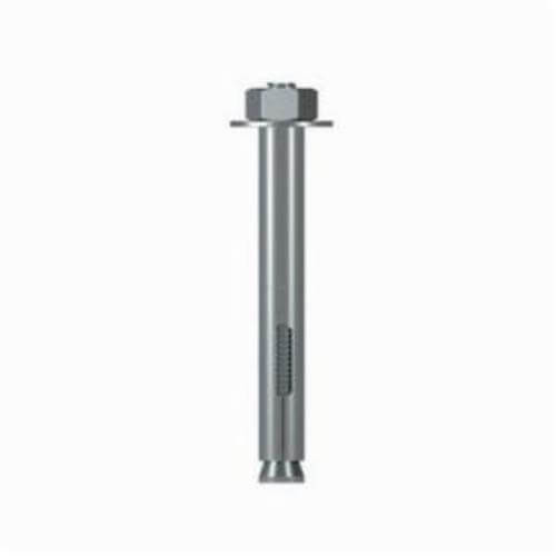 Simpson Strong-Tie® SL50400H Sleeve-All® Pre-Assembled Expanding Sleeve Anchor, 1/2 in dia, 3/8-16 Thread, Carbon Steel, Hex Head and Drive