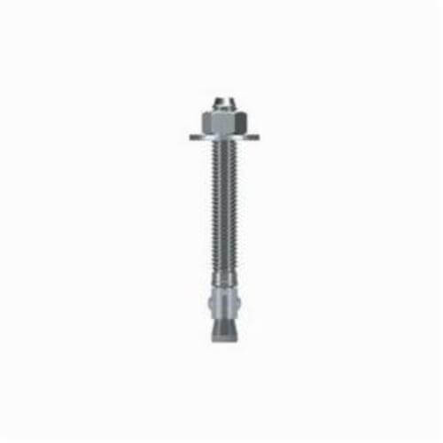 Simpson Strong-Tie® WA37312 Wedge-All® Wedge Anchor, 3/8 in dia, 3-1/2 in OAL, 2-1/2 in L Thread, Carbon Steel, Zinc Plated