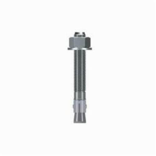 Simpson Strong-Tie® WA75512 Wedge-All® Wedge Anchor, 3/4 in dia, 5-1/2 in OAL, 3-5/8 in L Thread, Carbon Steel, Zinc Plated