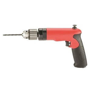 Sioux® SDR10P25R3 Reversible Pistol Grip Drill, 3/8 in 3-Jaw/Keyed Chuck, 1 hp