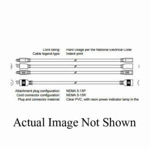 Southwire® Polar/Solar™ 1688SW0002 Type SJEOW Extension Cord, 125 VAC, (3) 12 AWG Copper Conductor, 50 ft L