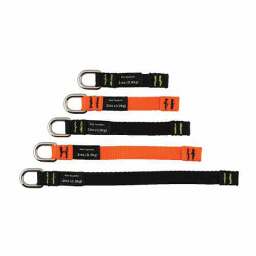 Ergodyne® 19704 Squids® 3700 Web Tool Tail Lanyards, D-Ring Connection, Nylon Webbing