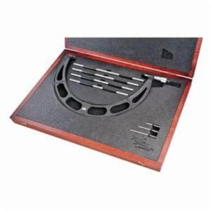 Starrett® 224.1DRLZ Micrometer Set, 12 - 16 in Range 0.001 in Graduations, Steel
