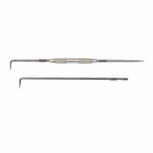 Starrett® 67A Improved Scriber with Straight, Short Bent and Long Bent Points, Steel Taper Tip, Knurled Grip Handle, 12 in L