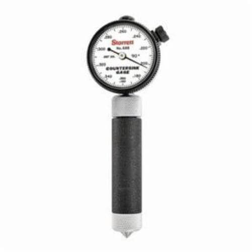 Starrett® 688-2Z Countersink Gage with Case, 0.16 to 0.36 in Measuring, Graduations 0.002 in, 1-43/64 in dia Dial