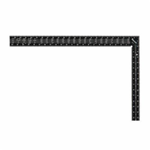 Starrett® RS-24 L-Shape Standard Rafter Square, 24 in L x 2 in W, 1/16ths Graduation, 16 x 1-1/2 in Tongue, Tempered Steel