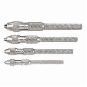 Starrett® S162Z Regular Pin Vise Set with Protective Vinyl Case, 0 to 0.187 in Capacity, 4 pc, Knurled Grip Handle