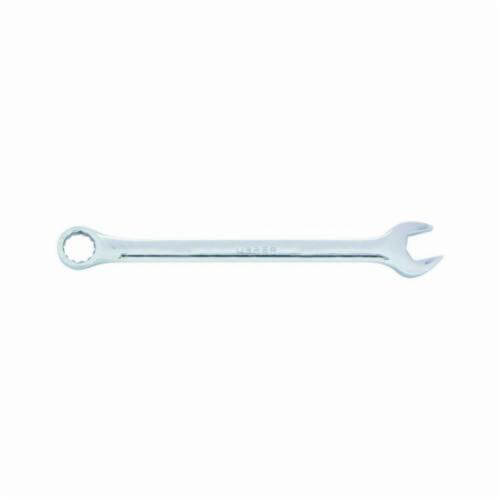 Urrea® 1228 Combination Wrench, 7/8 in, 12 Points, 15° Offset, 11-1/2 in OAL, Forged Alloy Steel, Polished Chrome/Nickel Plated