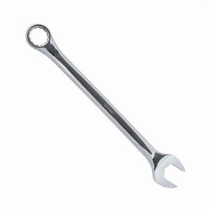 Urrea® 1258 Combination Wrench, 1-13/16 in, 12 Points, 15° Offset, 24-3/4 in OAL, Forged Alloy Steel, Polished Chrome/Nickel Plated
