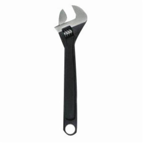 Urrea® 712S Adjustable Wrench, 1-5/8 in, 12 in OAL, Alloy Steel Body, Alloy Steel, Black Phosphate, ASME B107.8